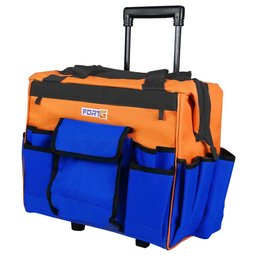 Mala para Ferramentas 19 Bolsos 44cm com Rodas e Alça Telescópica FORTGPRO-FG8997