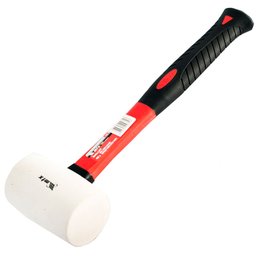 Martelo de Borracha Branca 450g com Cabo em Fibra de Vidro MTX-111969