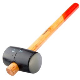 Martelo de Borracha Preta 680g com Cabo de Madeira SPARTA-111555