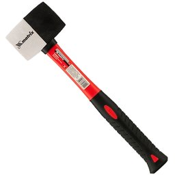 Martelo de Borracha Preta e Branca 680g com Cabo em Fibra de Vidro MTX-111729