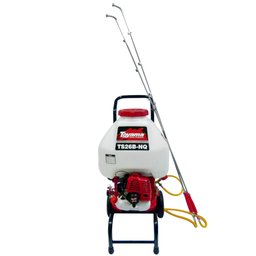 Pulverizador Costal TEBS16B a Gasolina 2T 26CC 25 Litros com 2 Lanças e Carrinho TOYAMA-520-003