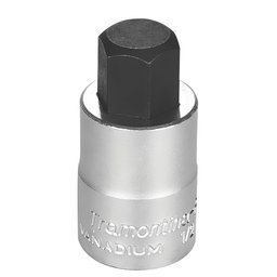 Soquete Cr-V com Ponta Hexagonal 17mm com Encaixe de 1/2 Pol. TRAMONTINA PRO-44845117