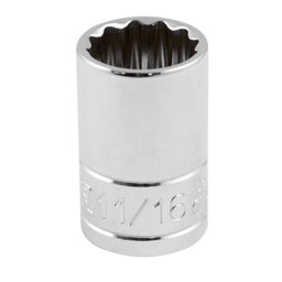 Soquete Estriado 11/16 Pol. com Encaixe de 1/2 Pol. SATA-ST13507SC
