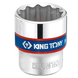 Soquete Estriado 8mm com Encaixe de 3/8 Pol. KINGTONY-333008M