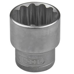 Soquete Estriado Curto 28mm com Encaixe 1/2Pol. GEDORE-D19-28MM