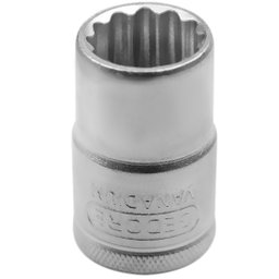Soquete Estriado Curto 16mm com Encaixe 1/2Pol. GEDORE-D19-16MM