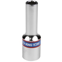 Soquete Estriado Longo 10mm com Encaixe 1/2Pol. KING TONY-423010