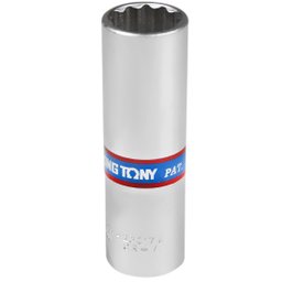 Soquete Estriado Longo 17mm com Encaixe 1/2Pol. KING TONY-423017