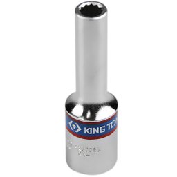 Soquete Estriado Longo 8mm com Encaixe 1/2Pol. KING TONY-423008