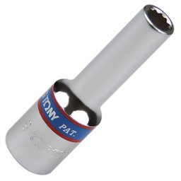 Soquete Estriado Longo 9mm com Encaixe 1/2 Pol. KING TONY-423009