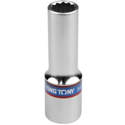 Soquete Estriado Longo 13mm com Encaixe 1/2Pol. KING TONY-423013
