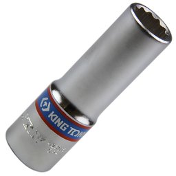 Soquete Estriado Longo 15mm com Encaixe 1/2Pol. KING TONY-423015
