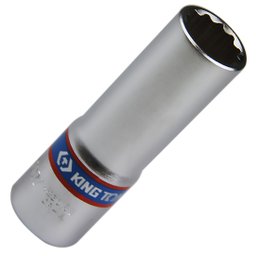Soquete Estriado Longo 16mm com Encaixe 1/2Pol. KING TONY-423016