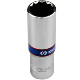 Soquete Estriado Longo 19mm com Encaixe 1/2Pol. KING TONY-423019