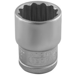 Soquete Estriado Curto 7/8Pol. com Encaixe 1/2Pol. GEDORE-D19-7/8