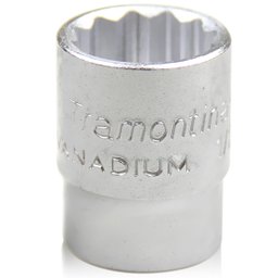 Soquete Estriado 21mm com Encaixe de 1/2 Pol. TRAMONTINAPRO-44833121