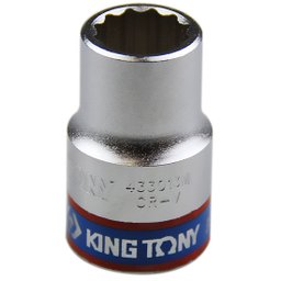 Soquete Estriado 13mm com Encaixe 1/2 Pol. KINGTONY-433013MR