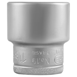 Soquete Sextavado 1.1/8 Pol. com Encaixe de 1/2 Pol. GEDORE-015068-19-1.1/8
