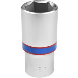 Soquete Sextavado Longo 28mm com Encaixe 1/2Pol. KING TONY-423528MM