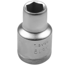Soquete Sextavado de 10mm com Encaixe 1/2 Pol. GEDORE-19-10MM
