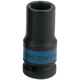 Soquete Sextavado de Impacto Longo 10mm com Encaixe de 1/2 Pol. KINGTONY-483510M