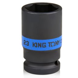 Soquete Sextavado de Impacto Longo 23mm com Encaixe 1/2Pol. KINGTONY-483523M