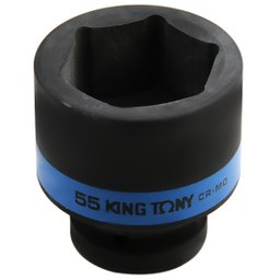 Soquete de Impacto Sextavado 55mm com Encaixe de 1 Pol. KINGTONY-853555M