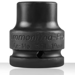 Soquete Sextavado de Impacto com Encaixe de 3/4 Pol. 19mm Tramontina PRO-44890119