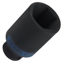 Soquete de Impacto Sextavado Extra Longo 32mm com Encaixe 1/2Pol. KINGTONY-443532M
