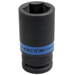 Soquete de Impacto Longo Sextavado de 32mm com Encaixe de 3/4 Pol. KINGTONY-643532M