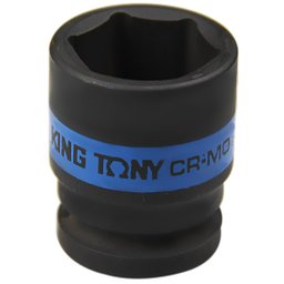 Soquete de Impacto Sextavado Curto 23mm com Encaixe de 1/2 Pol. KINGTONY-453523M