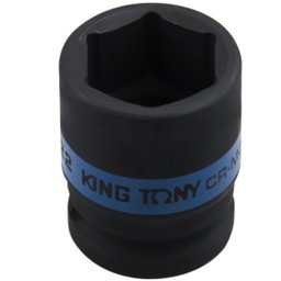 Soquete de Impacto Sextavado Curto com Encaixe de 1/2 Pol. de 22 mm KINGTONY-SOQIMPSEX22mm
