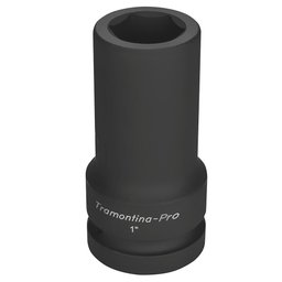 Soquete de Impacto Sextavado Longo Cr-Mo 1.1/4 Pol. com Encaixe de 1 Pol. TRAMONTINA PRO-44933009