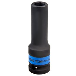 Soquete de Impacto Sextavado Extra Longo 11mm com Encaixe 1/2Pol. KINGTONY-443511MM