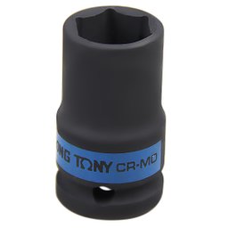 Soquete de Impacto Sextavado Longo de 19 mm com Encaixe de 1/2 Pol. KINGTONY-483519M