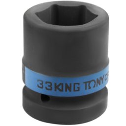 Soquete de Impacto Sextavado 33mm com Encaixe de 1 Pol. KINGTONY-853533M