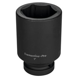 Soquete de Impacto Sextavado de 115mm com encaixe de 1 Pol. TRAMONTINA PRO-44932115