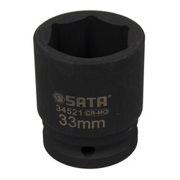 Soquete de Impacto Sextavado de 33mm com Encaixe de 3/4 Pol. SATA-ST34521SC