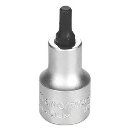 Soquete em Cr-V Ponta Hexagonal 04mm com Encaixe de 1/2 Pol. TRAMONTINA PRO- 44845104