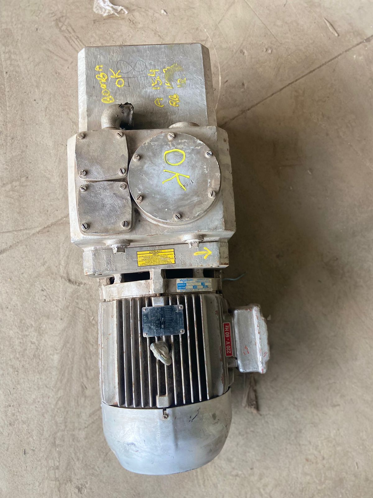 Bomba De Vácuo 3 cv De Palheta a óleo Rotativa