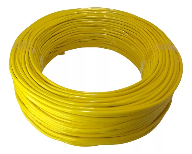 Cabo De Cobre Flexível 6mm 100m 750v NOBRE Amarelo C12123