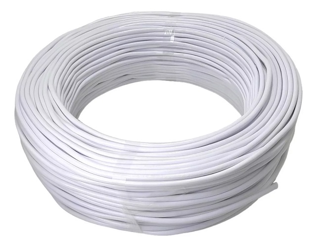 Cabo De Cobre Flexível 6mm 100m 750v NOBRE Branco C12120