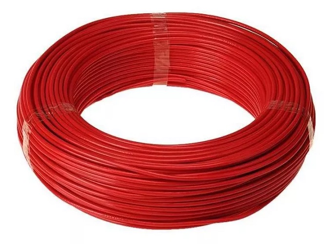Cabo De Cobre Flexível 6mm 100m 750v NOBRE Vermelho C12121