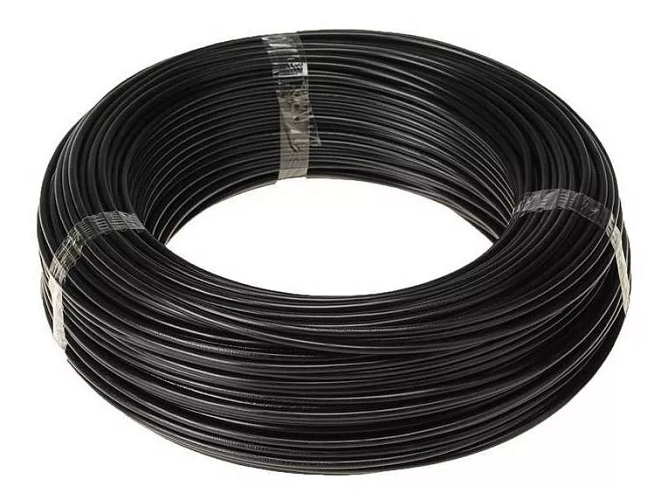 Cabo Fio Cobre Flexível 6mm 100m 750v NOBRE Preto C12119