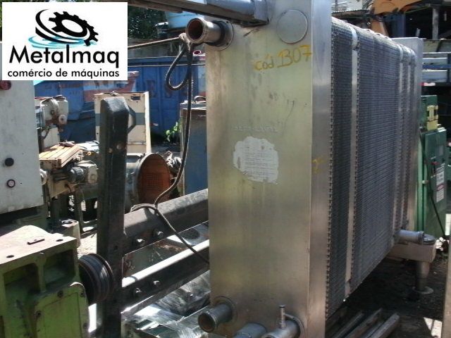 Trocador calor inox pasteurizador 221 placas Laticinio C1307