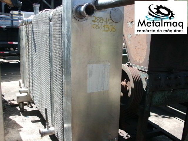 Trocador calor inox pasteurizador 220 placas Laticinio C1306