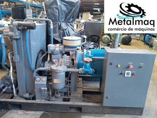 Compressor Parafuso Atlas Copco Ga710 100Hp 10bar - C60