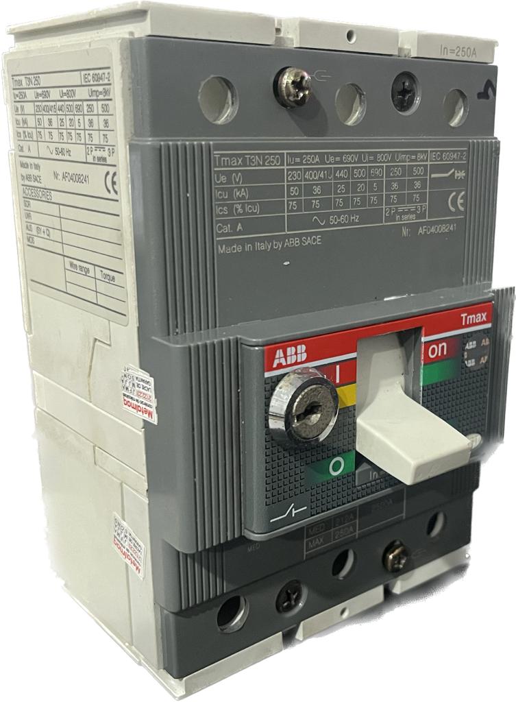 Disjuntor caixa moldada 250a GE ABB Merlin Gerin WEG C2562
