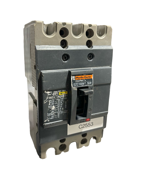 Disjuntor caixa moldada 50a GE ABB Merlin Gerin WEG C2553
