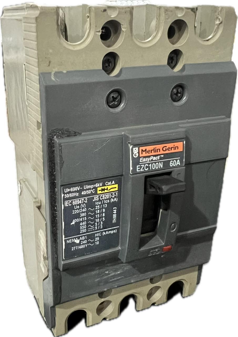 Disjuntor caixa moldada 60a GE ABB Merlin Gerin WEG C2427